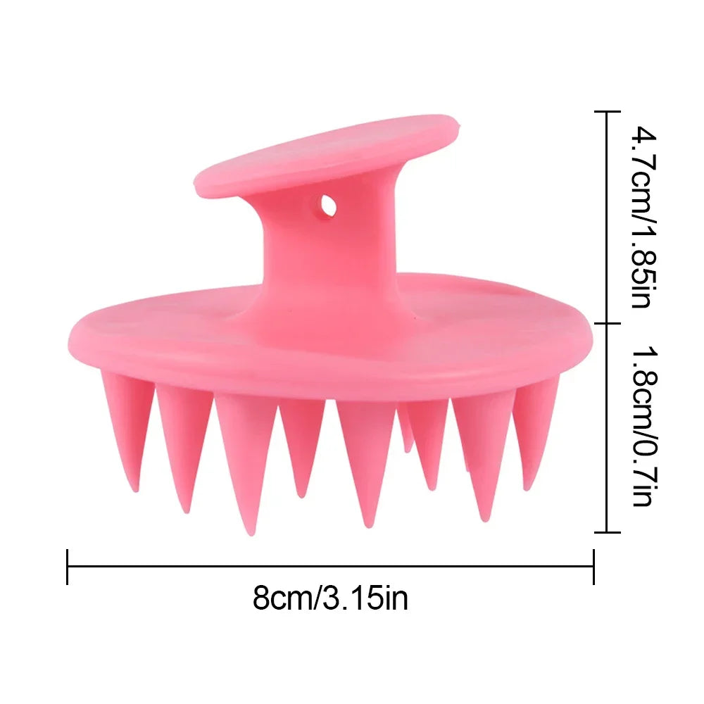 Silicone Scalp Hair Massage Brush Shampoo Massage Comb Bath Wash Hair Care Root Scalp Massager Shower Brush Salon Hair Tool