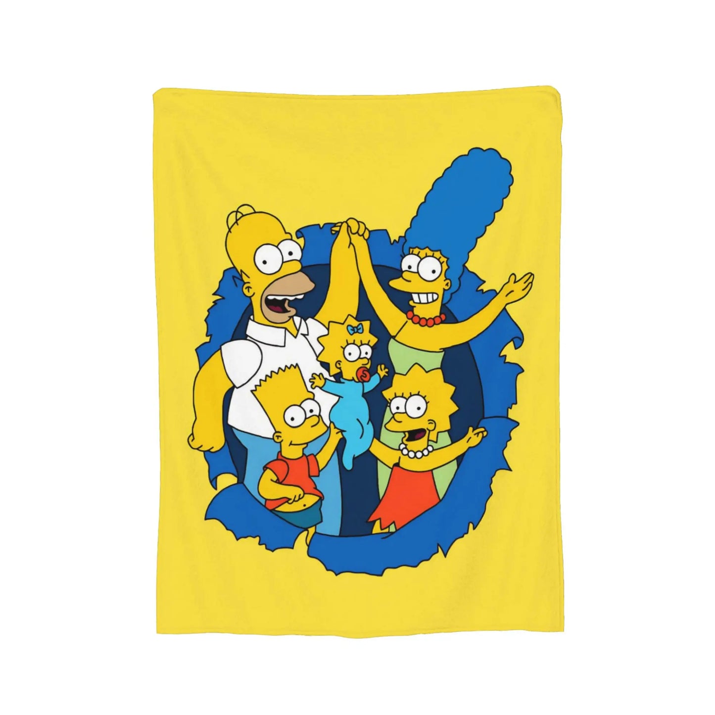 Cartoon The S-Simpsons Homer  Flannel Throw Blankets Blankets for Bed Office Soft Quilt,