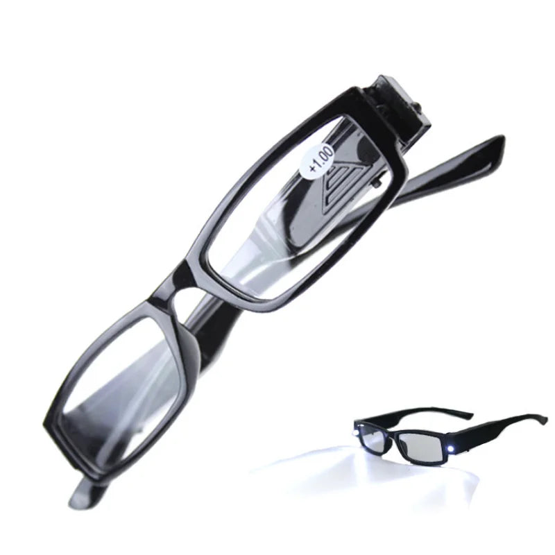 Reading Glasses  LED Presbyopic Glasses  Reading Newspaper Lighting Magnifying Glasses  Elderly Presbyopic Glasses +1.0 To +4.0