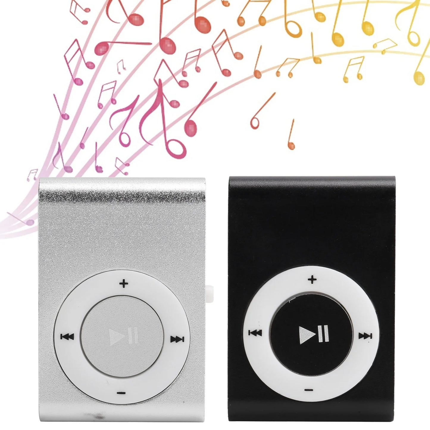 Portable Digital Music Media Player MiniMP3 BackClip Player with Earphone and USB Cable Mini Music Player Portable Music Player