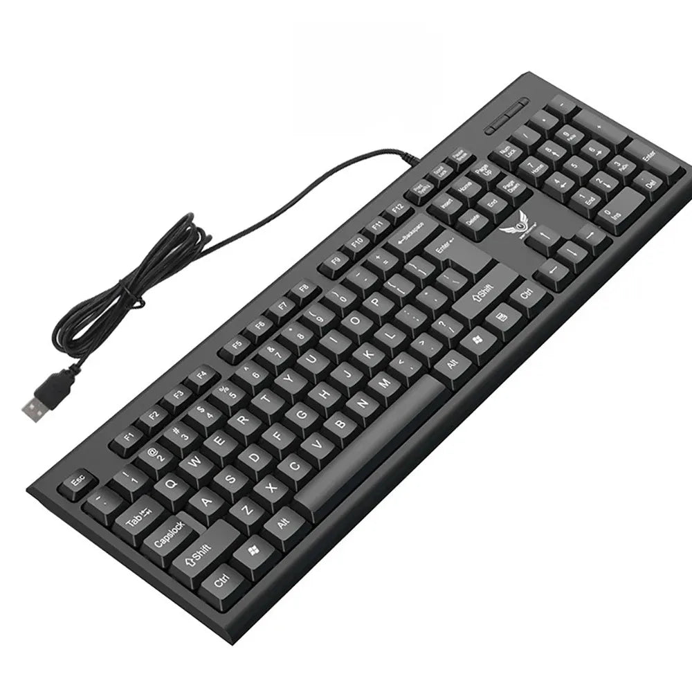 USB Wired Keyboard 104 Keys RGB Colorful Gaming Keyboard Mechanical Feel keyboard Standard Keyboard for Windows Laptop Computer