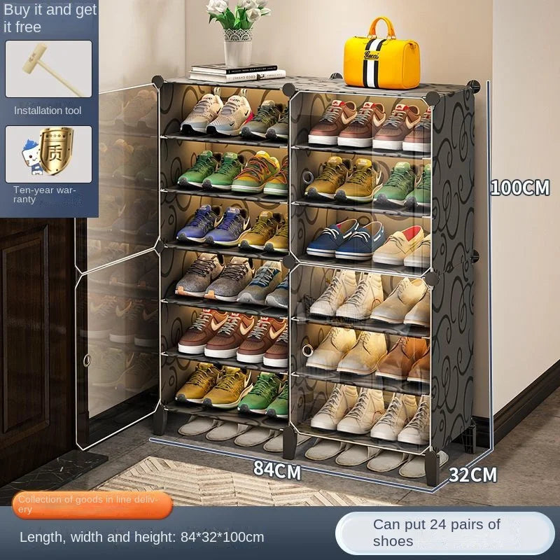 Shoe Rack Storage Shelf Shoes Entrance Hallway Furniture Cupboards Splicing Dustproof Transparent Box Organizador De Zapatos