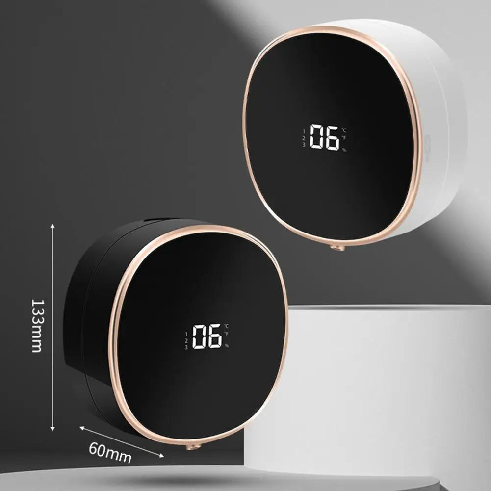 13.3*6cm Electric Touchless Soap Dispenser Wall Mount IPX5 Rechargeable Battery Operated High-tech Automatic Soap Dispensers
