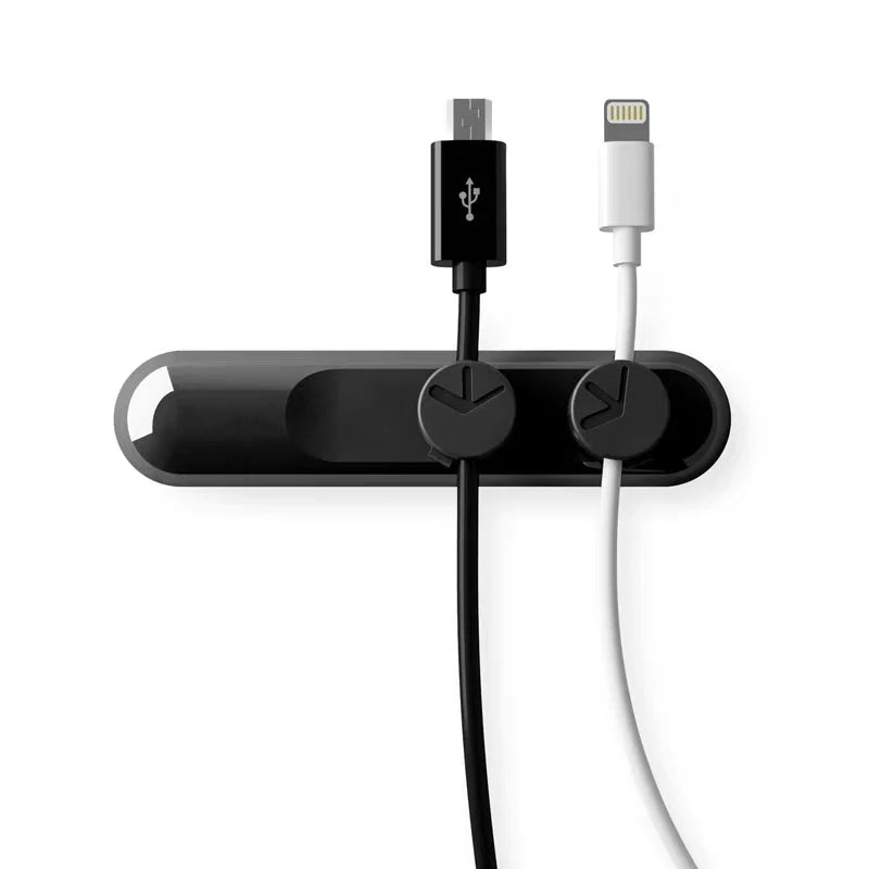 Car Magnetic Cable Holder Cable Clip Protector Cord Winder Car Wire Organizer Desktop USB Charging Line Management Wire Keeper