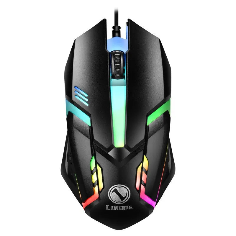 USB Wired Mouse RGB Colorful Backlit Ergonomic Design Gaming Mouse Wired Mice Office Mouse For PC Desktop Laptop Windows iOS