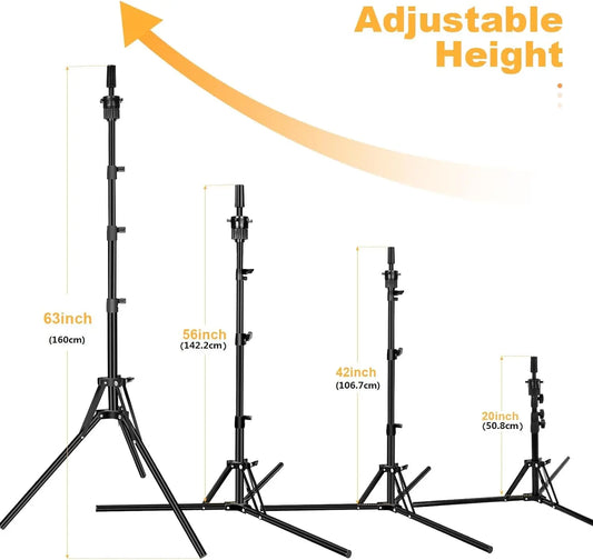 Mannequin Head Stand, Adjustable Wig Stand, Reinforced Metal Mannequin Head Stand for Cosmetology Hairdressing Training