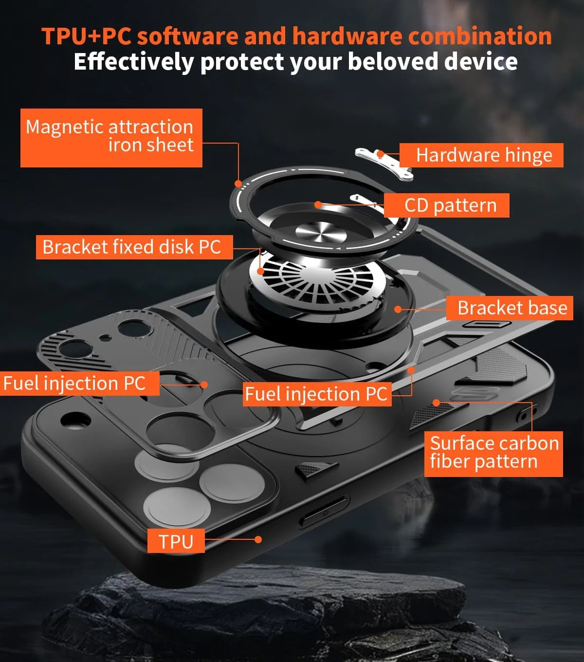 Shock Proof Armor Case For iPhone 17 Air 11 12 13 14 15 16 17 Pro Max Magnetic Heavy Duty Rugged Ring Kickstand Protection Cover