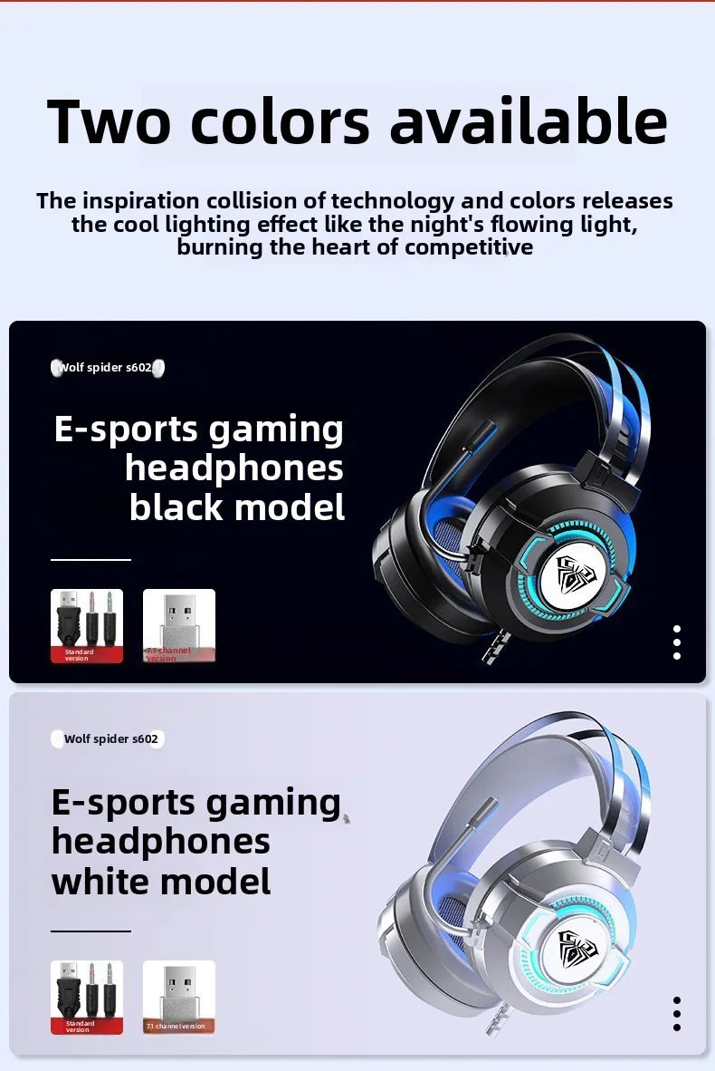 AULA gamer USB Headset 7.1 Channel Wired Headphone PC Laptop Computer gaming pc accessories computer office Gaming accessories