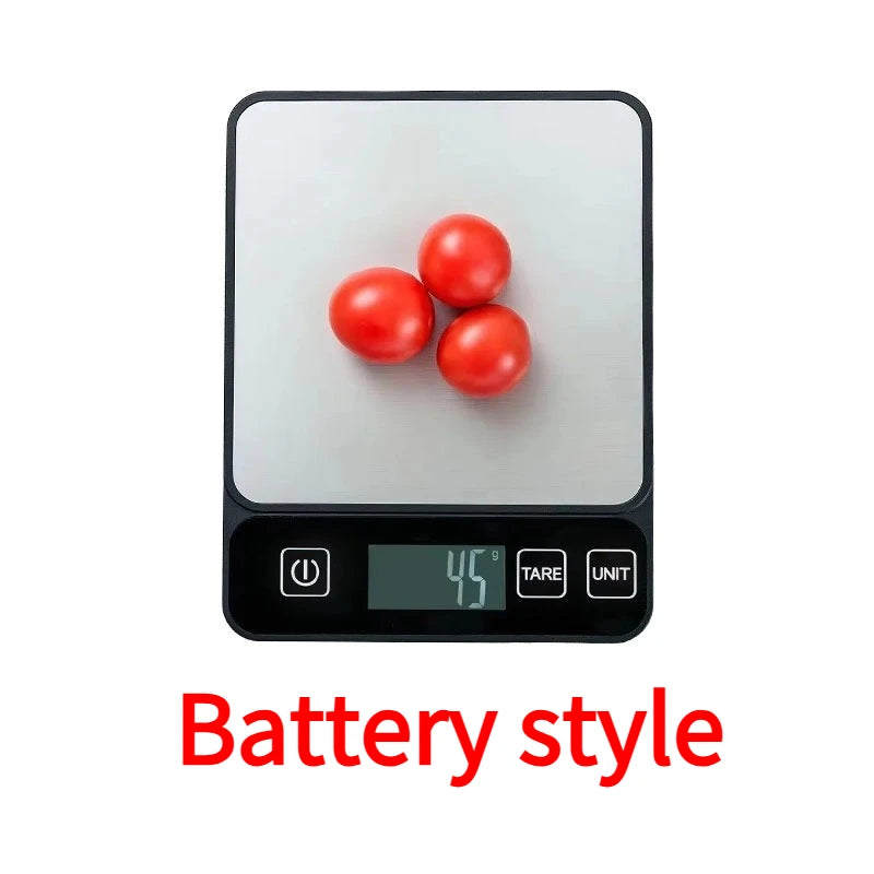 Food Scale 10 Kilograms Digital Kitchen Scale Grams and Ounces 1G Precise Scale Easy to Clean Stainless Steel