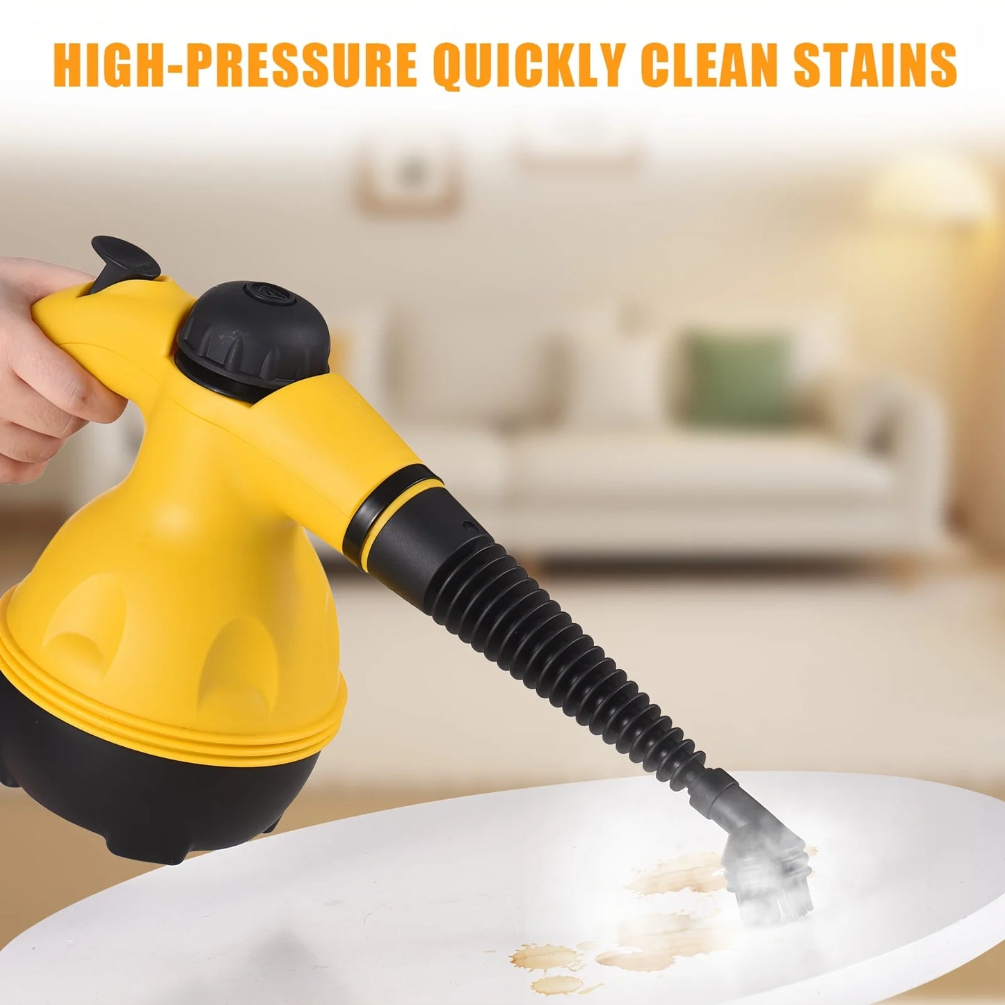 Handheld Steam Cleaner Portable High Temperature Pressurized Steam Cleaning Machine For Kitchen Sofa Bathroom Car Window