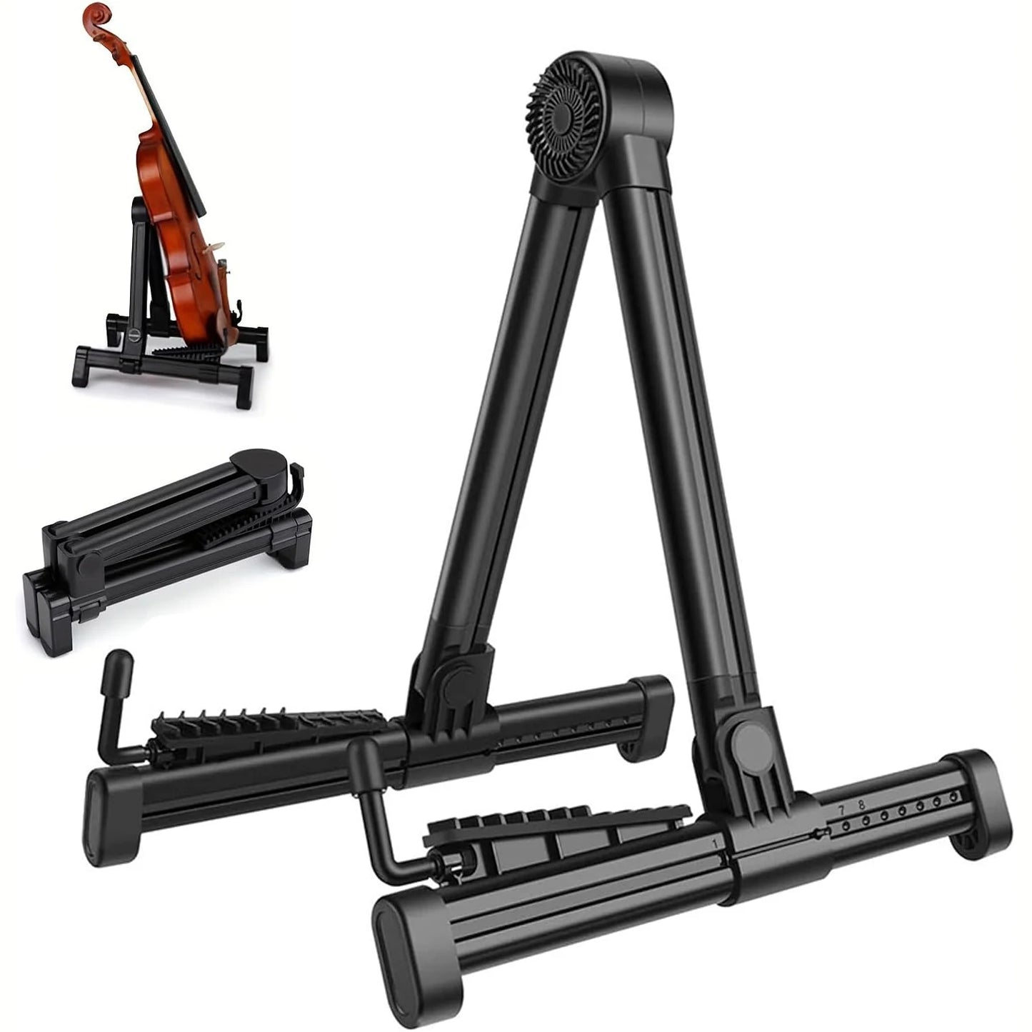 1 Foldable Guitar Stand, Suitable for Acoustic Guitars, Electric Guitars, and Basses, Lightweight and Easy to Use, Home Floor Stand