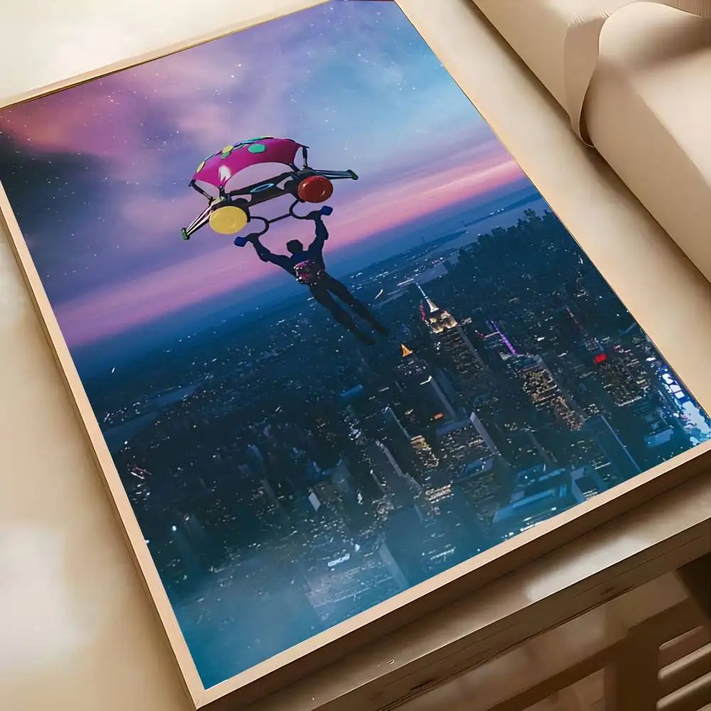 Hot Game F-Fortnites-Wallpaper Cool Poster Art painting poster with prints Home bedroom living room decoration gift