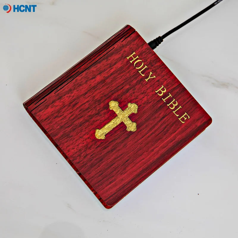 Levitating Cross Lamp Bible Floating Cross Night Light with Colorful Magnetic Levitation Christian Gift Spiritual Home Decor