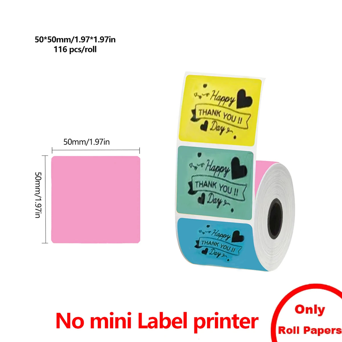 Mini portable thermal label printing machine - suitable for small businesses, offices, and homes, mobile wireless label barcode