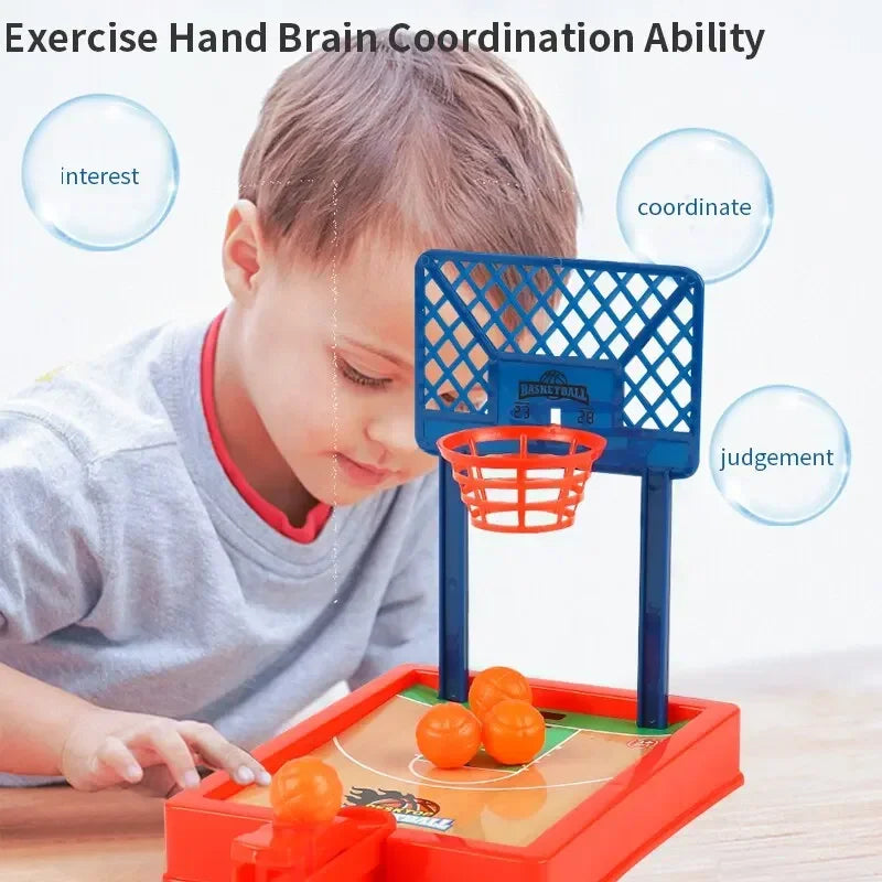 1 PC Basketball Game Mini Desktop Tabletop Portable Travel Or Office Game Set for Indoor Or Outdoor Fun Sports Board Game
