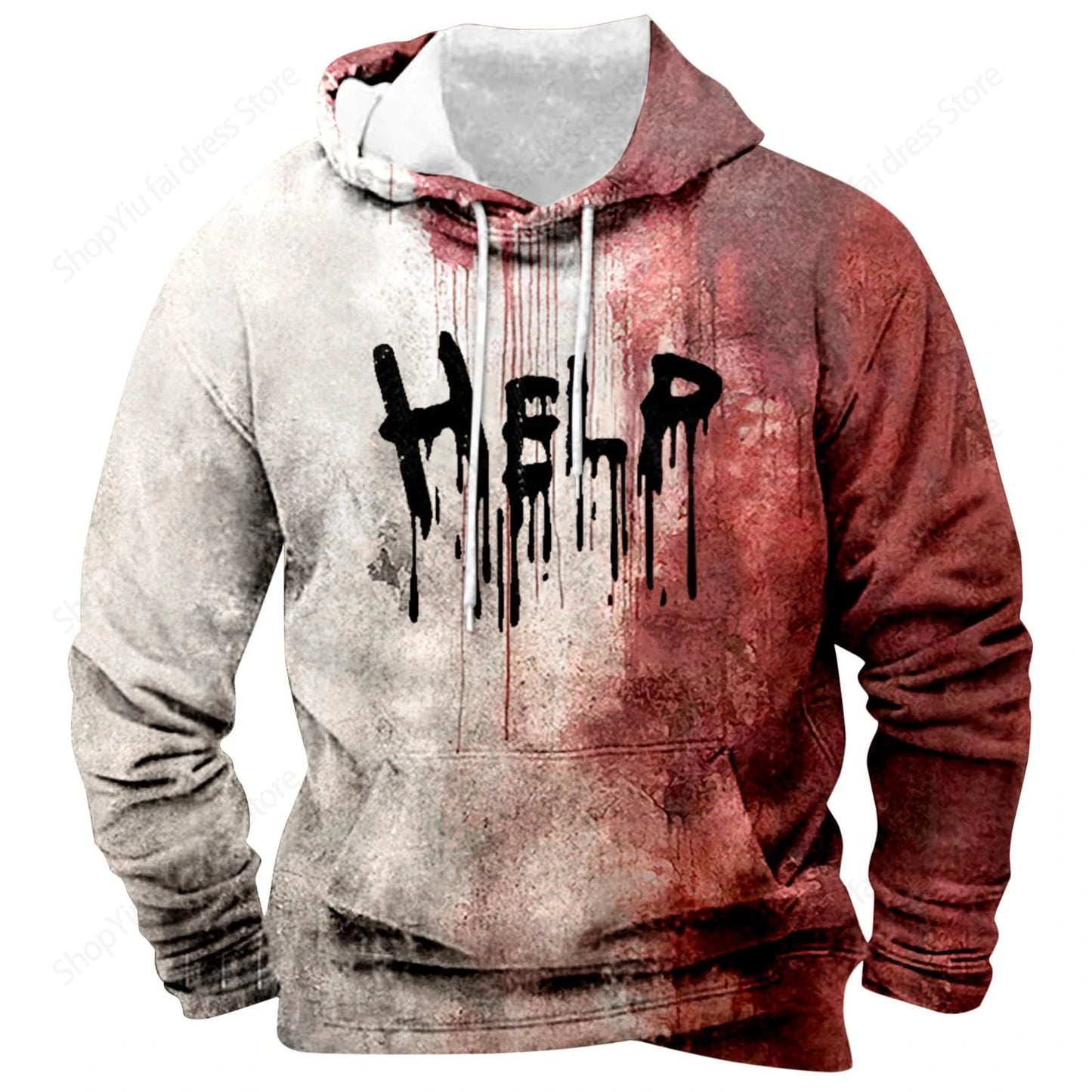 Horror Blood 3d Print Hoodie Men Women Fashion Hoodies Halloween Sweatshirt Boy Coats Women Sweats Men's Hoodie Letter Print