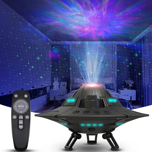 Night Light UFO LED Star Projector Planetarium Projection Galaxy Starry Sky Projector Lamp for Kids Gift Room Ambient Decoration