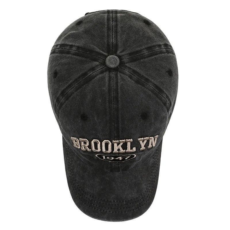Hat Men Personality Washed Vintage Letter Embroidery Outdoor Fashion Women Sun Protection Couple Baseball Cap Cap