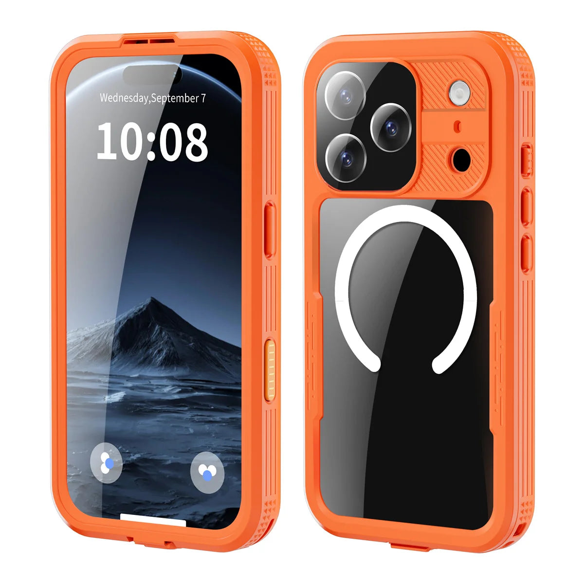 IP68 Shellbox Full Waterproof Phone Case for iPhone Air 17 Pro Max Magnetic Wireless Charging Magsafe Underwater Diving Cover