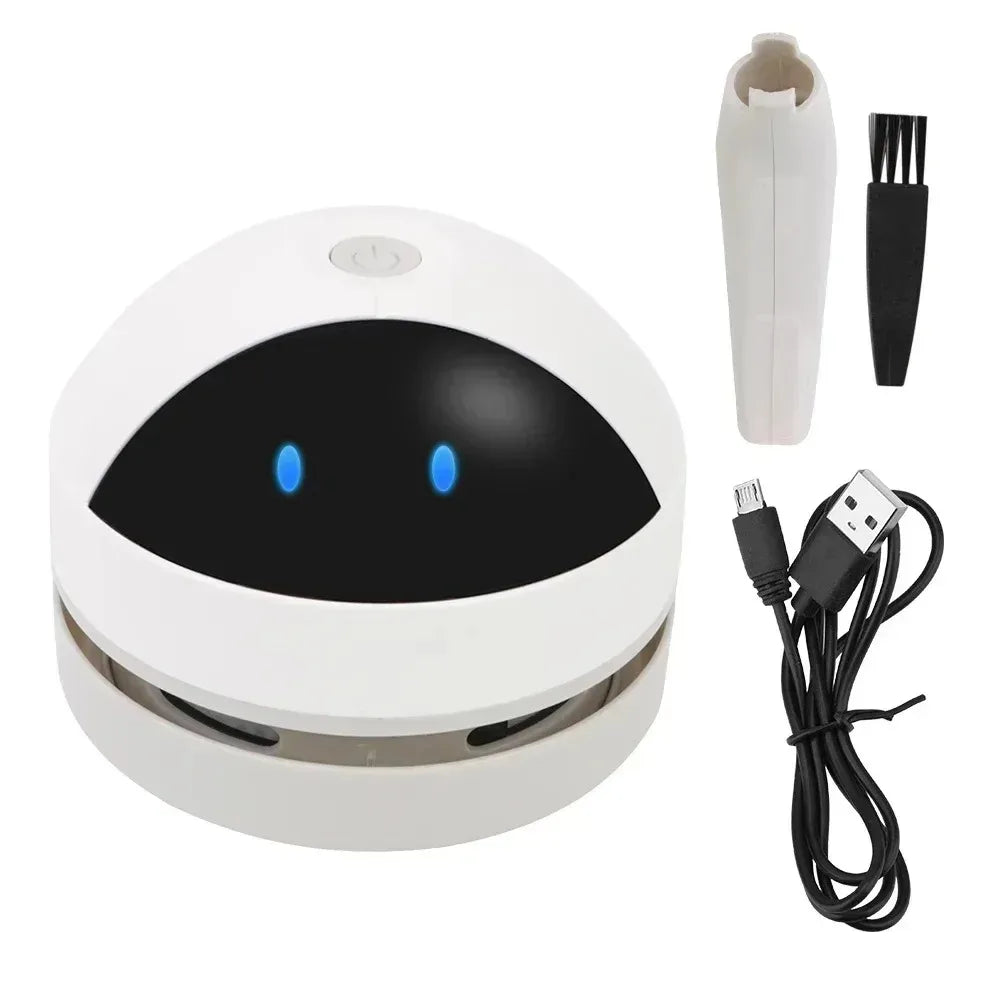 Table Vacuum Cleaner Mini Desktop Dust Vacuum With Detachable Nozzle USB Rechargeable Wireless Car Vacuum Cleaner Cleaning Tools