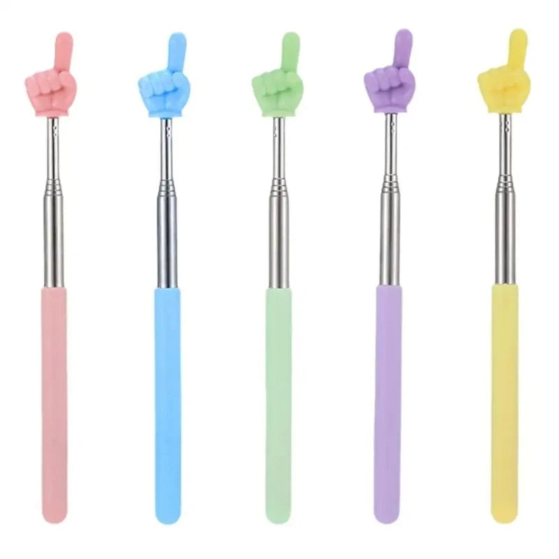 Telescopic Finger Reading Stick, Finger Telescopic Point Reading Stick Point Reading Teaching Aid Baton Teacher's Teaching Stick
