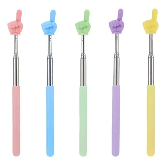 Telescopic Finger Reading Stick, Finger Telescopic Point Reading Stick Point Reading Teaching Aid Baton Teacher's Teaching Stick