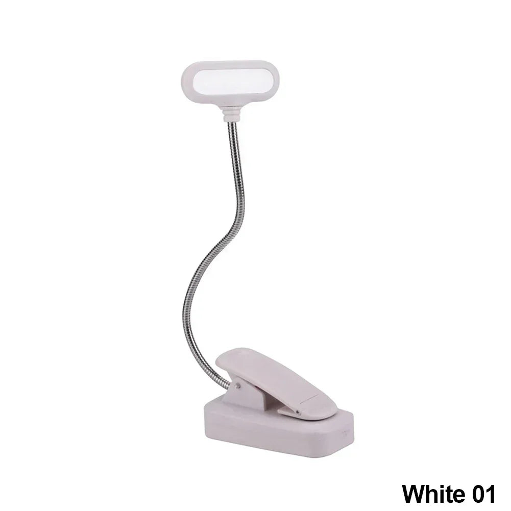 LED Book Light Reading Light White Daylight Portable Flexible Easy Clip Night Reading Lamp Bedroom Reading