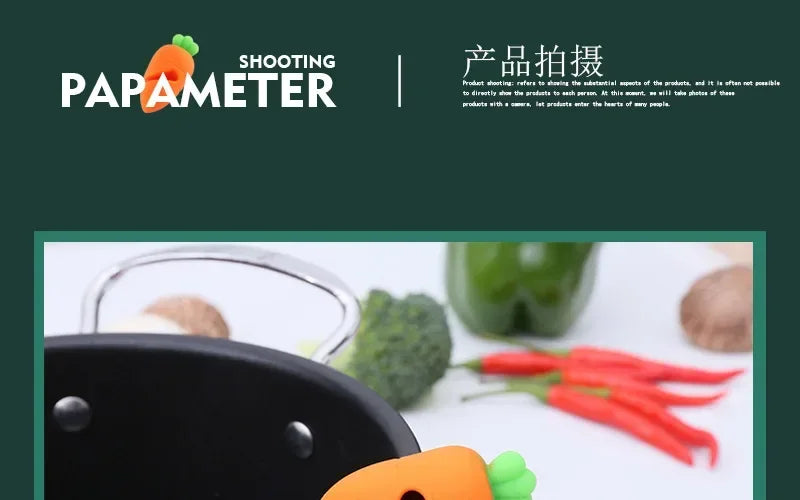 Cute Silicone Pot Lid Anti-spill Rack Heat-resistant Anti-Overflow Stoppers Pot Cover Lifter Holder Creative Kitchen Tool Gadget