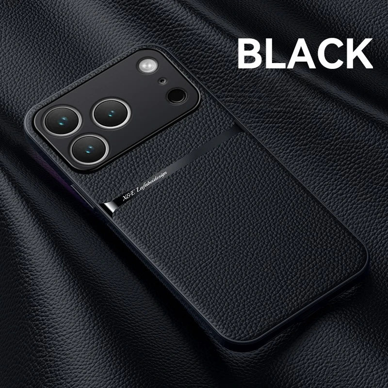Luxury Shockproof Leather Case Coque For iPhone 17 17 Air 17 Pro Max Plus Magnet Shell Phone Case for  iPhone 17Pro Back Cover