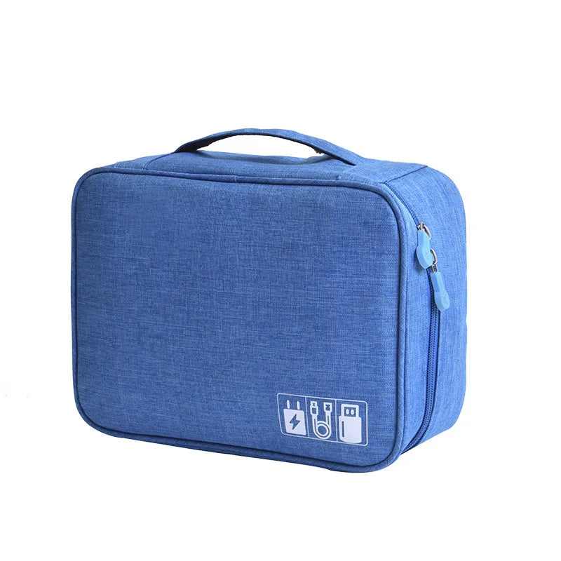 Electronics Organizer Travel Cable Organizer Bag for Electronics Accessories, Portable Tech Carring Large Storage Case for Charg