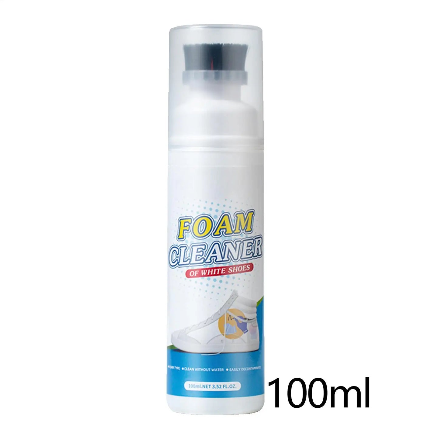 White Shoes Cleaner With Brush Head Polish Cleaning Tool For  Tennis Casual Leather Shoe Sneakers Shoe Brushes Spong Supplies