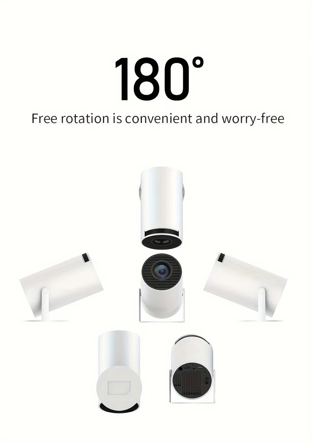 Smart Mini Projector HY300 Android 14 Support 4K 1280*720P Home Cinema Outdoor Portable Projector WiFi 6 BT5.0 Theater Projetor