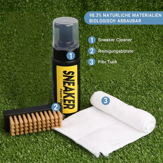 Shoe Cleaning Kit - White Shoe Cleaner Kit - footwear cleaning kit - Suede Shoe Cleaning kit - Soft Bristle Brush and Microfiber
