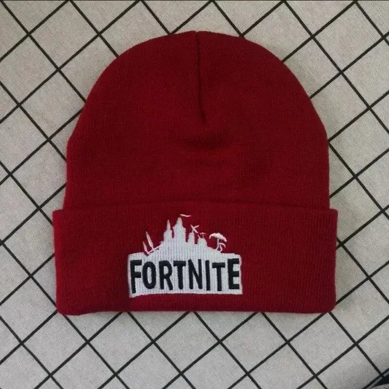 Fortnite Hats Knitted Solid Cute Anime Hat Lady Autumn Female Caps Warmer Bonnet Men Casual Cap