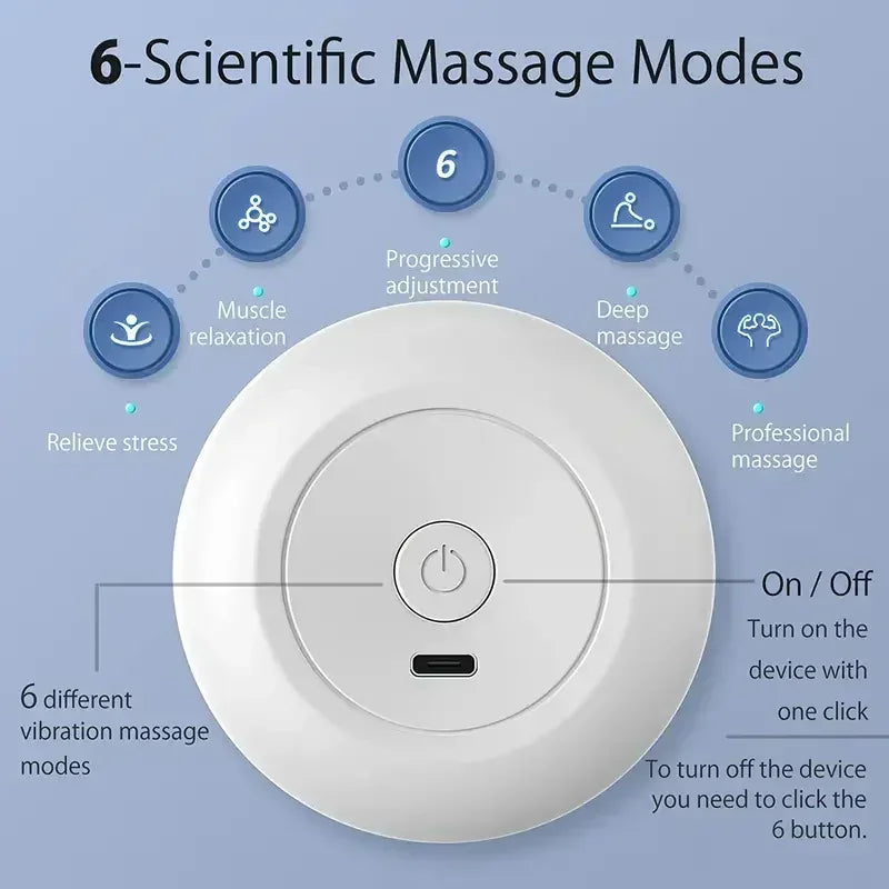 Mini Portable Massage Gun Deep Tissue Percussion Handheld Muscle Massager for Athletes Body Back Pain Relief
