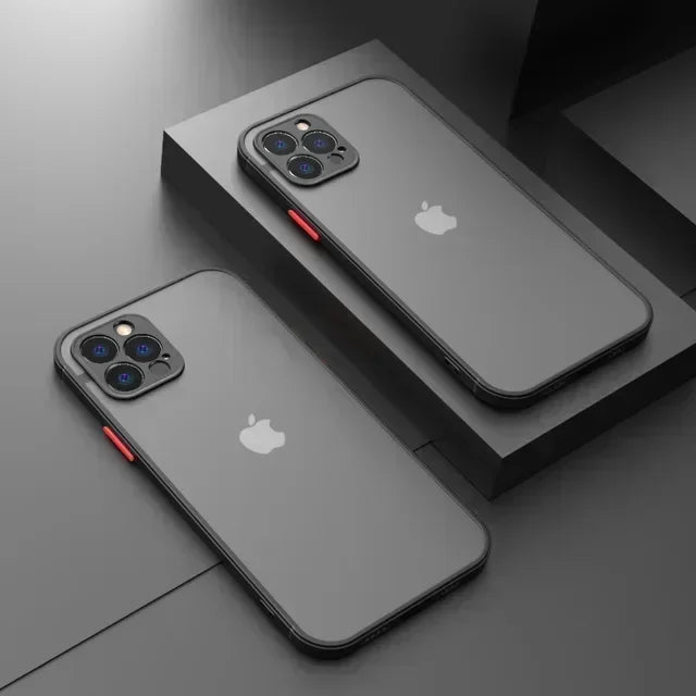 Matte Phone Case For iPhone 15 14 13 12 11 16 Pro Max Mini Luxury Soft Silicone Shockproof Case For iPhone 16 15 Plus XR XS MAX