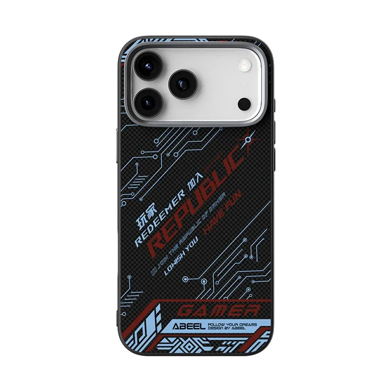 New Luxury Fashion Man Carbon Fiber Slim Case For IPhone 17 Air 17 Pro Max Full-pack Skin-Friendly Anti-Drop Protect Cover Funda