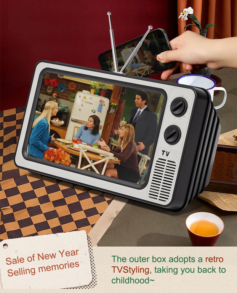 12 Inch Phone Screen Magnifier Enlarged Expand Stand Phone Holder HD Video Amplifier Eyes Protection Retro TV Box For Iphone