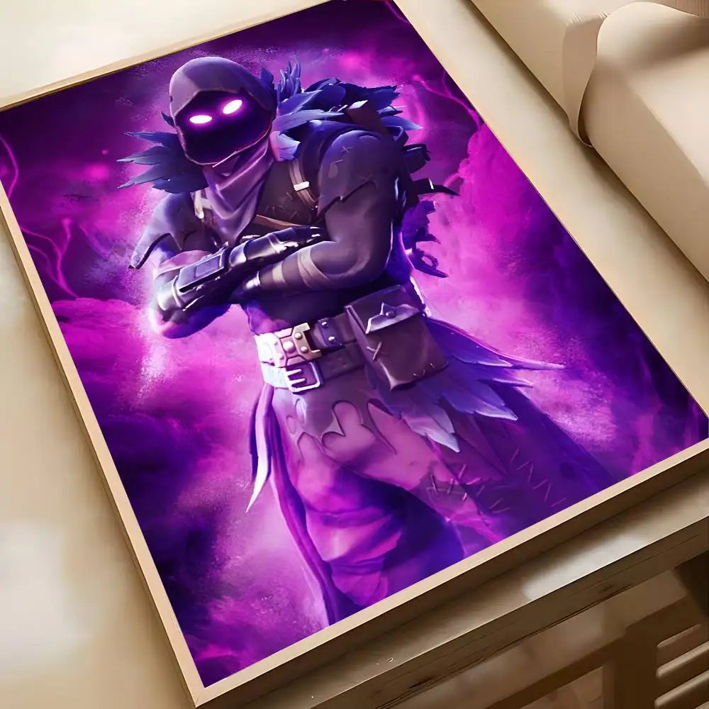 Hot Game F-Fortnites-Wallpaper Cool Poster Art painting poster with prints Home bedroom living room decoration gift