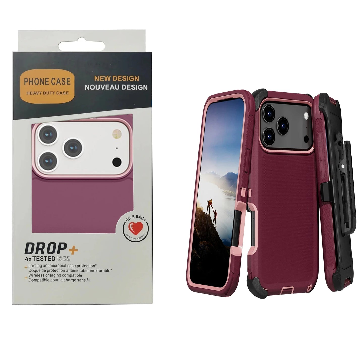 Multi-layer Heavy Mechanical Rugged Case For IPhone 17 Air 16 15 14 Plus 13 12 11 Pro Max With Clip OTT-Box Anti-Drop Back Cover