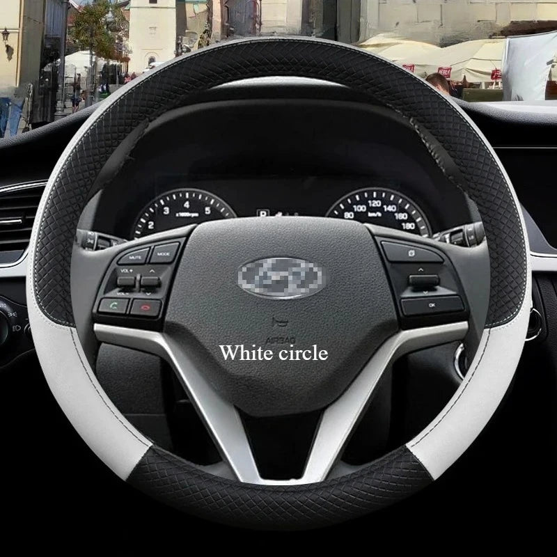 Car Steering Wheel Cover for Hyundai i20 Ii0 i40 Tucson Accent Kona Elantra ix35 Solaris Creta Getz Santa Fe   Accessories