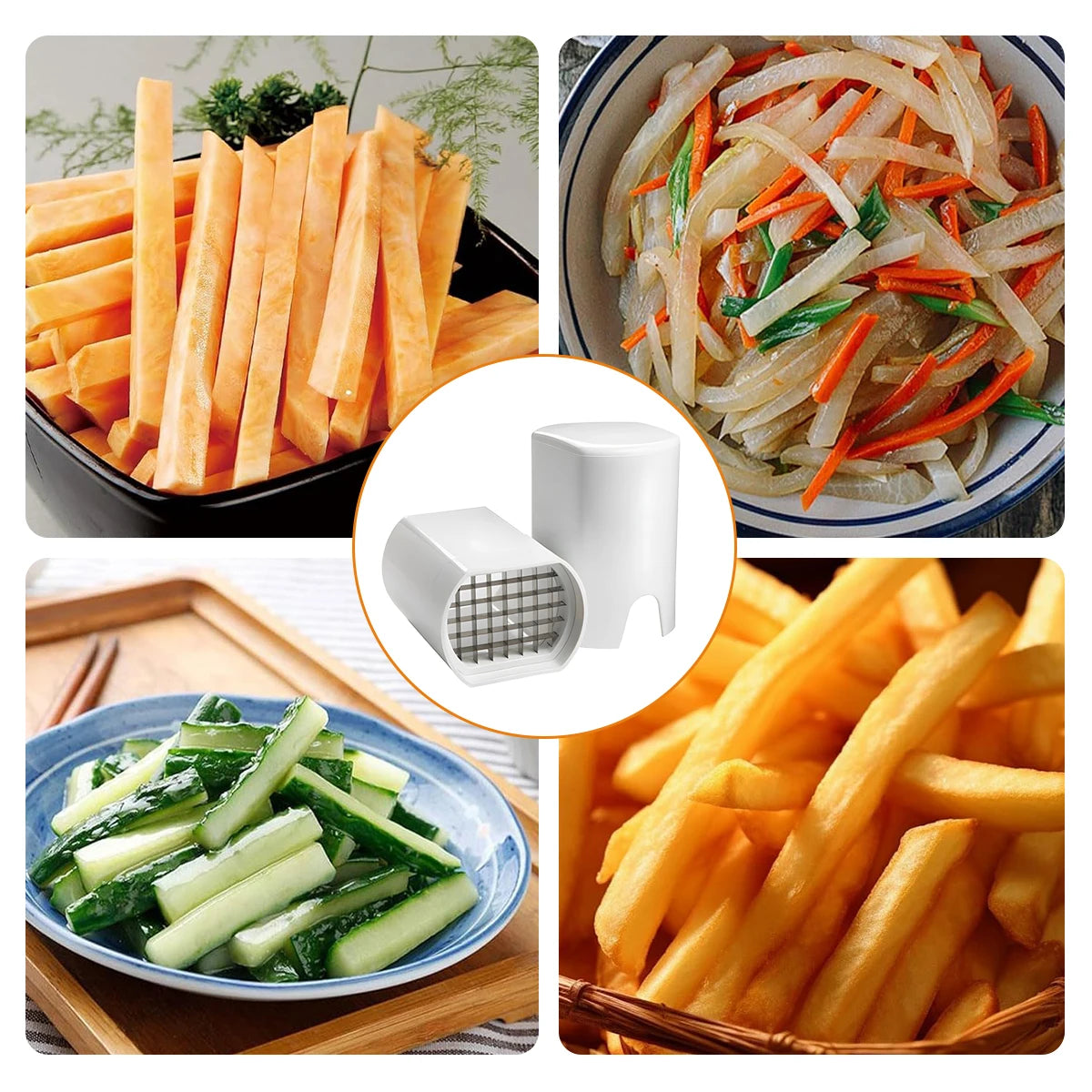 Potato Slicer, French Fry Slicer, A Powerful Tool for Making French Fries, Multifunctional Vegetable Slicer