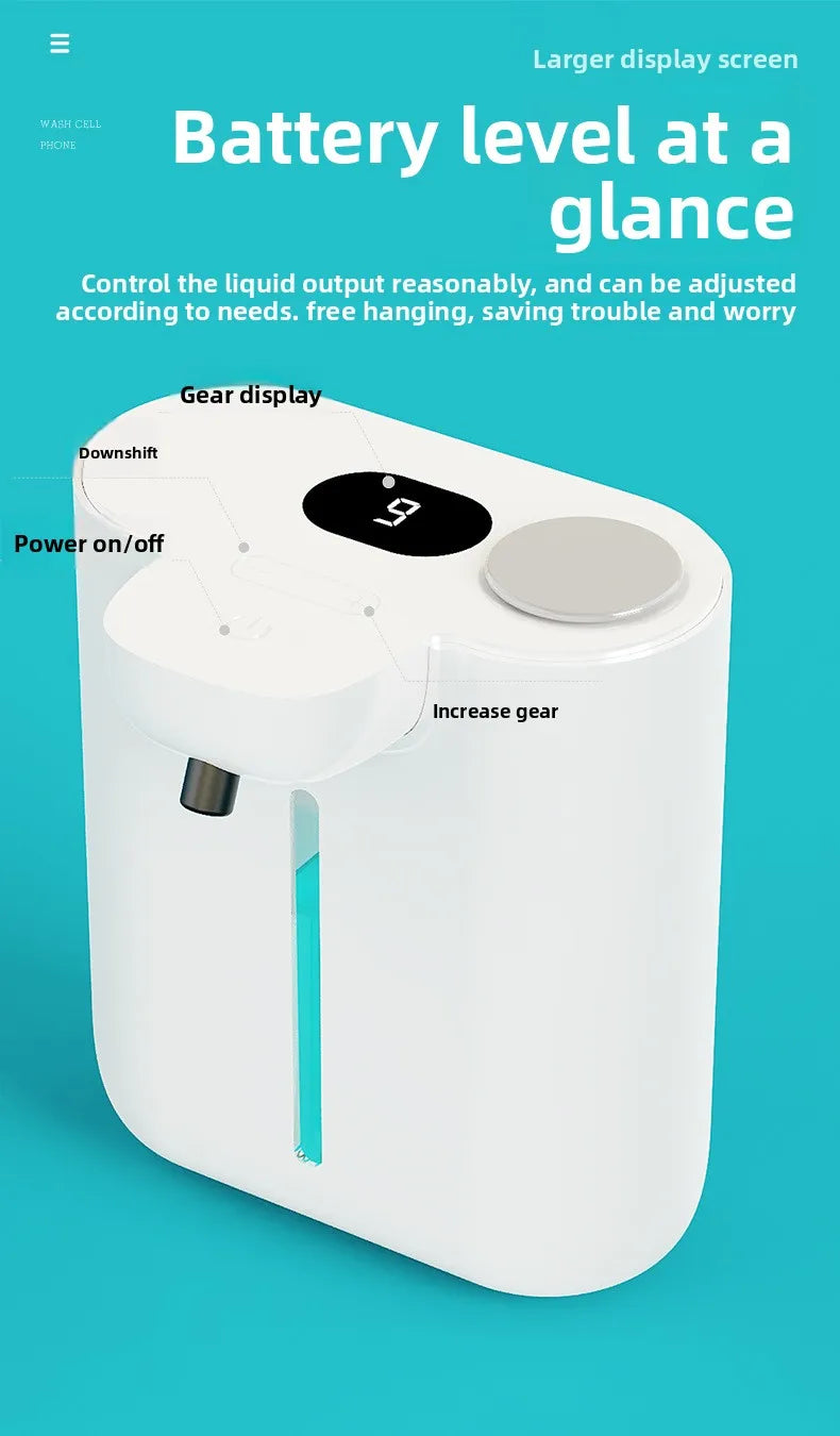 500ML Automatic Soap Dispenser Touchless Type C USB Rechargeable Electric Soap Dispenser Waterproof Foam/Liquid Dispenser