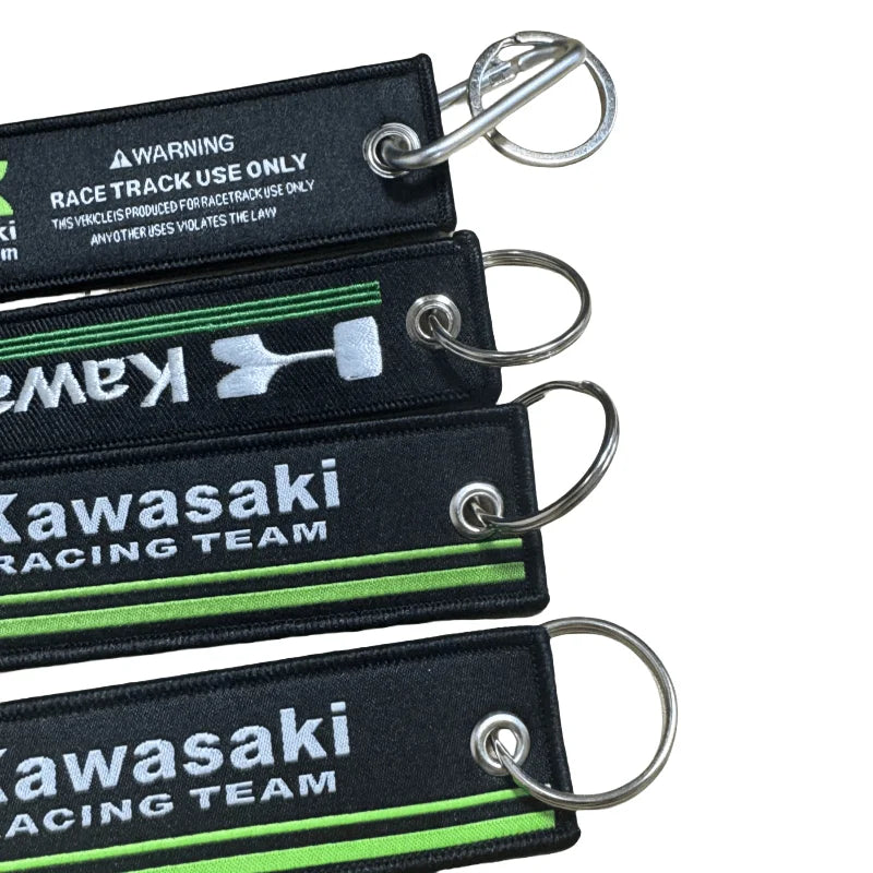 Kawasaki Motorcycle Embroidery Function Keychain