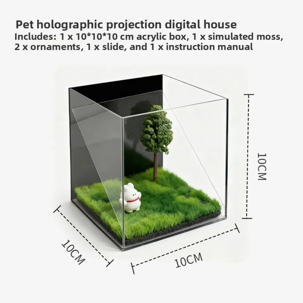 Acrylic Pet Holographic Projection Digital House Pet Souvenirs Pet Projection Souvenir Tool Pet Souvenir Projection 3D