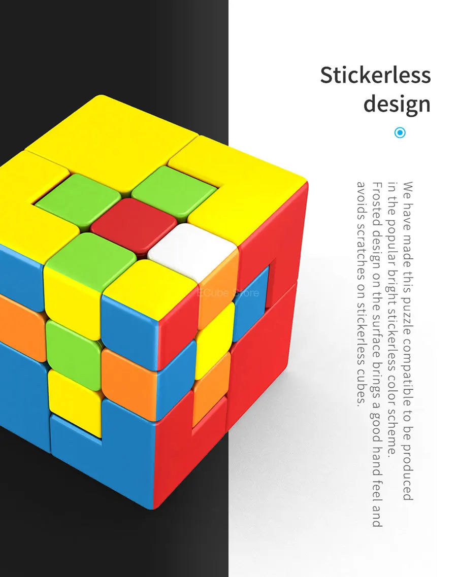 [ECube] MoYu MeiLong Magic Cubes 3x3x3 Puppet Stickerless Cubing Classroom Puzzle 3x3 Puppet 1 2 Professional Educational Toy