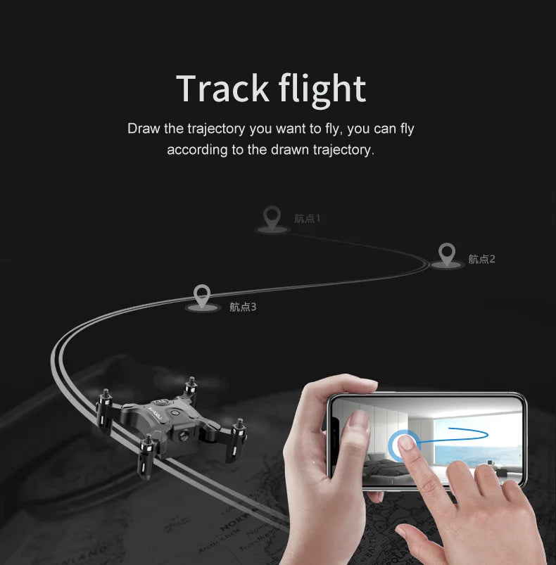 Mini V2 Drone 8k Professional Hd Dual Camera 5G FPV Air Pressure Wifi Remote Control Aircraft Obstacle Avoidance Aerial Drone