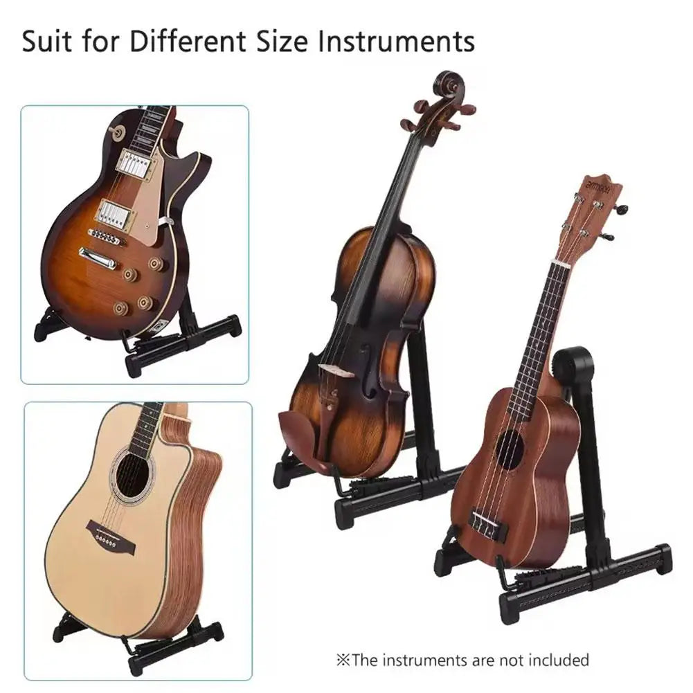 Foldable Guita rStand for Acoustic Guitars Electric and Bass Portable and Lightweight Easy Household Universal Floor Stand