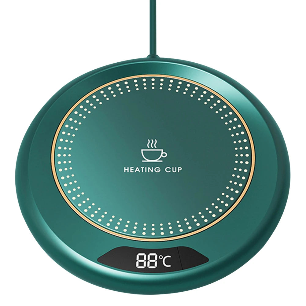 Electric Cup Warmer Coffee Mug Heating Coaster 3 Temperature Setting Thermostatic Hot Plate Tea Water Heating Pad USB Cup Heater