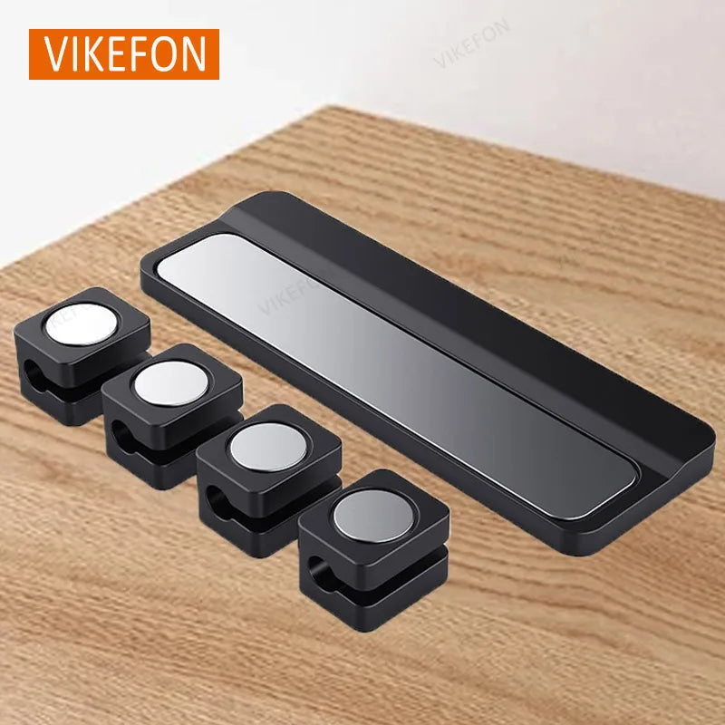 Magnetic Can Be Taken Mobile Cable Organizer Magnetic Base Desktop Data Cables Manager Cell Phone Charging Cable Magnetic Clamp